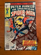 Peter Parker Spectacular Spider-Man #8 VF Morbius Empathoid Marvel 1977 picture