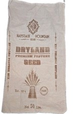 Haystack Mountain Burlap 50LB Seed Sack  39X21 Ephraim, Utah  picture