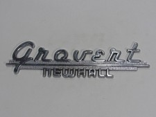 VTG Grovert Chevrolet Newhall Iowa Metal Dealership Badge Emblem Tag Dealer IA picture