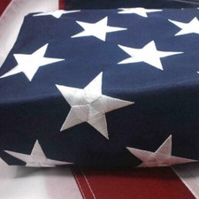 Eexpress 5x8ft US USA American Flag Banner EMBROIDERED Stars  Grommet picture