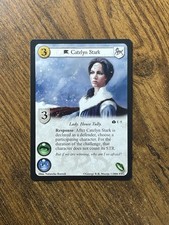 2006 FANTASY FLIGHT GAME OF THRONES CCG TCG IRON THRONE EDITION CATELYN STARK picture