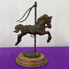 1971 CAROUSEL HORSE BRONZE SCULPTURE BY REBECCA SYLVAN 16 Of 50 picture
