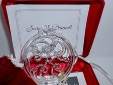 2001 WATERFORD SOCIETY Celtic Spiral Knot Ornament SEAN O' DONNELL Signed H70 picture