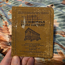 Rare 1930s Northern Trust Company Chicago Passbook picture