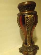 Montefiori Italy Tall Ruby Red Candleholders picture