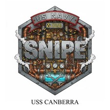 USS Canberra SNIPE Decal - USN Veteran Gift Decal - 4