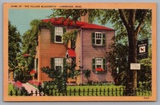Home Of 'the Village Blacksmith' Cambridge MA Postcard TS-310 picture