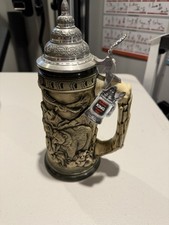 German Beer Stein Glorious Grizzly 0.75 liter tankard Made In Germany picture