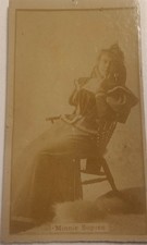 1890 Minnie Dupree Actress Tobacco Card N245 Sweet Caporal Cigarettes Photo picture