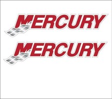 Mercury Marine  Decal Stickers 1 Pair Size 3.5