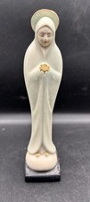 Praying Madonna Porcelain Vase Statue white Made In Japan 6.5” picture