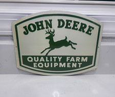 John Deere Quality Farm Equipment Deer Logo Advertising Sign, Agriculture Theme picture