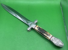 Vintage 1980s Samuel C. Wragg UC-709 Liberty & Union Dirk Stag Knife Seki Japan picture
