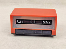 1970s Perpetual Calendar, Vintage Pop Art Rolling Calendar, Rare Mid-Century Cal picture
