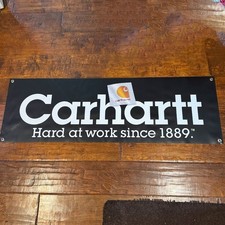 Carhartt Banner 4FT – “Hard at Work Since 1889” Vinyl Sign Workwear Display picture