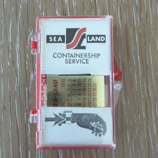 SEA LAND CONTAINERSHIP SERVICE 1973 1974 WATCH CALENDAR HONG KONG ADVERTISING picture