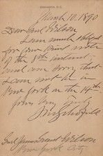 JOHN M. SCHOFIELD - AUTOGRAPH LETTER SIGNED 03/10/1890 picture