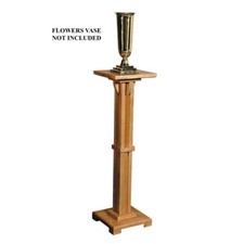 Flower Stand, Pecan Stained Maple 30-1/2