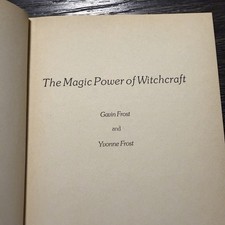1976 Magic Power of Witchcraft Gavin Yvonne Frost Parker Occult Wicca HC picture