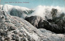 Snow Storm at Mt Wilson CA Postcard unused pre 1915 Made in Germany picture
