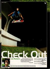 2003  LEO ROMERO • 1 page mag cut out •  Fontana Skateboard 00s • JA.34 picture