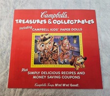 1998 Campbell Kids Treasures & Collectables w PAPER DOLLS & Recipes picture