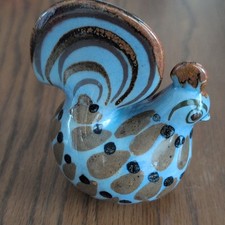 Vintage Tonala Mexico Pottery Rooster Figurine Ken Edwards Style Signed Mex picture
