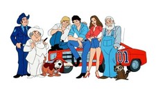 The Dukes Of Hazzard General Lee Daisy Duke Classic TV Water Resistant Sticker picture