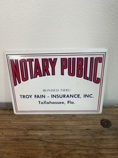 Vintage Notary Public Sign picture