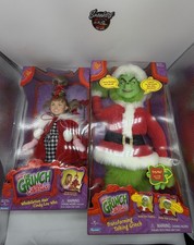 2000 Playmates Transforming Talking Grinch Cindy Lou Who Plush Doll Jim Carrey picture