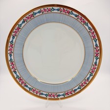 Christian Dior Dior Rose Salad Plate - Gold Trim, Pink Flowers, Blue Bows picture