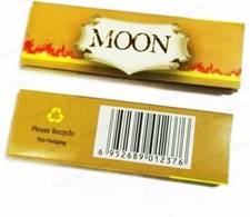 10x Moon Ultra Thin Rolling Papers 1.0 Natural Hemp 50/Lvs/Pk USA Shipped picture