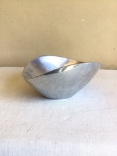 Nambe #567 Silver Alloy Abstract Modern Contemporary Candy Nut Bowl Dish picture