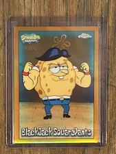 Topps 2025 Chrome SpongeBob SquarePants BlackJack SquarePants #46 Orange /25🔥 picture