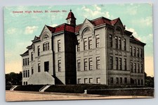 St Joseph MO~Black Americana~Bartlett Colored High School~18th & Angelique~1917  picture