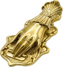 Lady'S Hand Shaped Metal Paper Clip Binder Clips Page Holder Vintage Gold picture