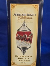 Anheuser-Busch 2004 Clydesdales Holiday Ornament - Porcelain Festive Beer Decor picture