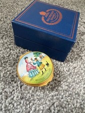 Halcyon Days Mother's Day 1981 England Hand Painted Enamel Trinket Box Vintage picture