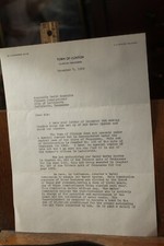 1936 Town of Clinton Tennessee Letter  to City of LaFollette (First Page Only) picture