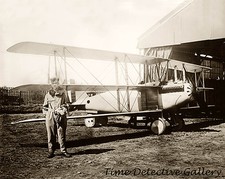 Pilot and His Curtiss Wasp Tri-Plane - Historic Photo Print picture