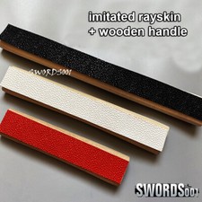 Imitated Rayskin + Wood Handle Tsuka 26cm / 20cm/ 15cm For Japanese Katana Sword picture