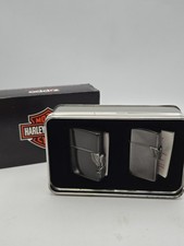 Rare Vintage 1997 Harley Davidson Logo Side Emblem Gift Set Zippo Lighter NEW  picture