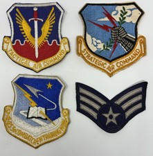 lot vtg U.S. Air Force USAF patches Tactical, Strategic Air Command, 4453 combat picture