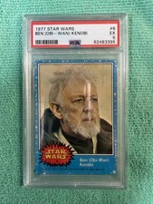 1977 Topps Star Wars Blue Series Trading Card #6 Ben Obi-Wan Kenobi picture