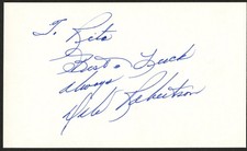 Dale Robertson d2013 signed autograph 3x5 Cut Actor in Tales of Wells Fargo picture