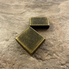 Zippo full size Antique Brass Lighter CASE ONLY + Flint Pack + Wick Pack picture