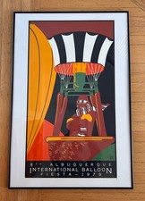 Original 8th Albuquerque International Balloon Fiesta Poster  John Martinez 1979 picture