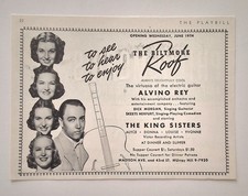 Vintage Alvino - The King Sisters - Biltmore Hotel Roof NY Nightclub - 1940 AD picture