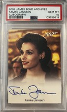 EXT RARE 2009 James Bond PSA 10 FAMKE JANSSEN Archives Auto Card picture