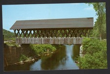 The Covered Bridge at Andover , N.H. of special interest is the Lattice work  picture